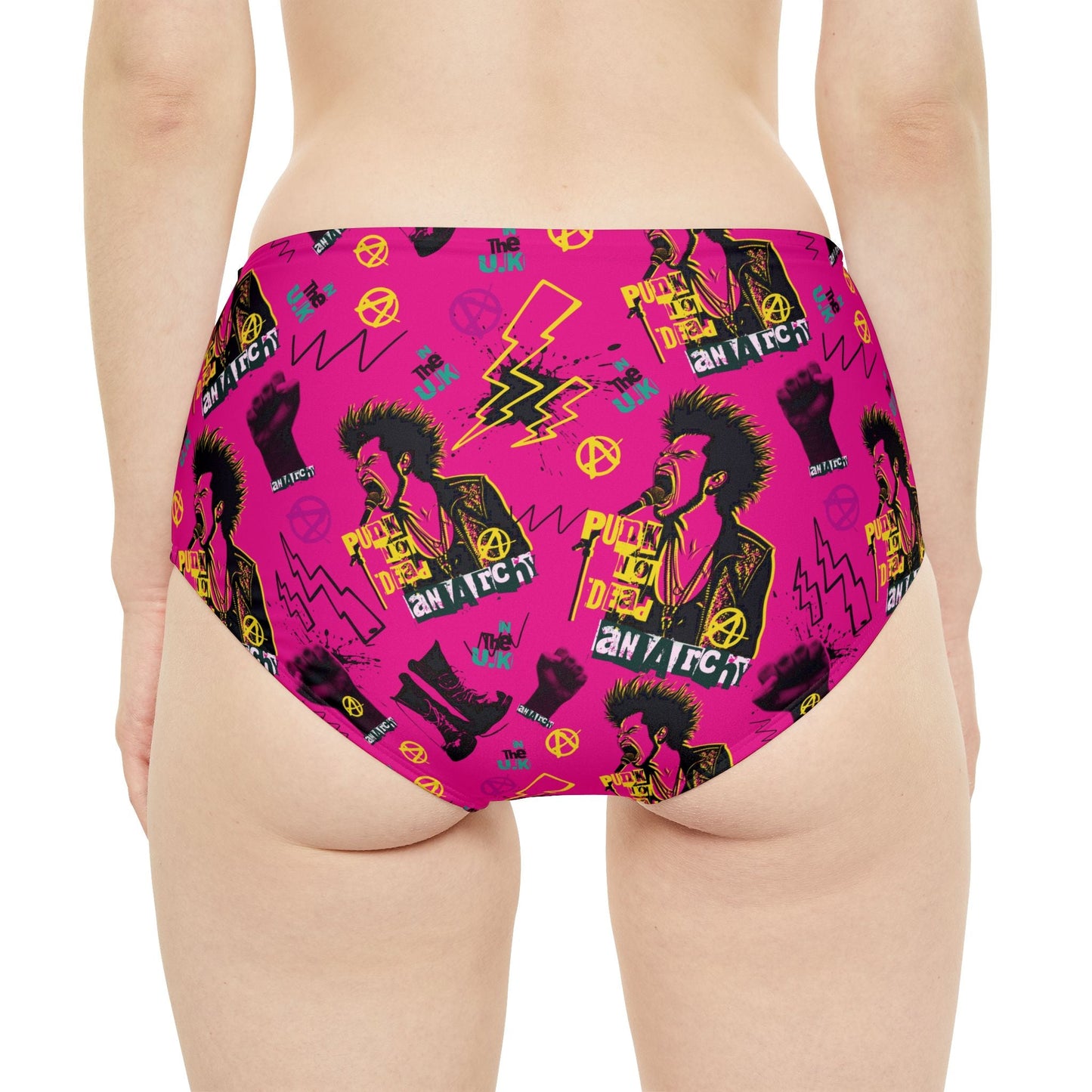 Rebel Punk High-Waist Hipster