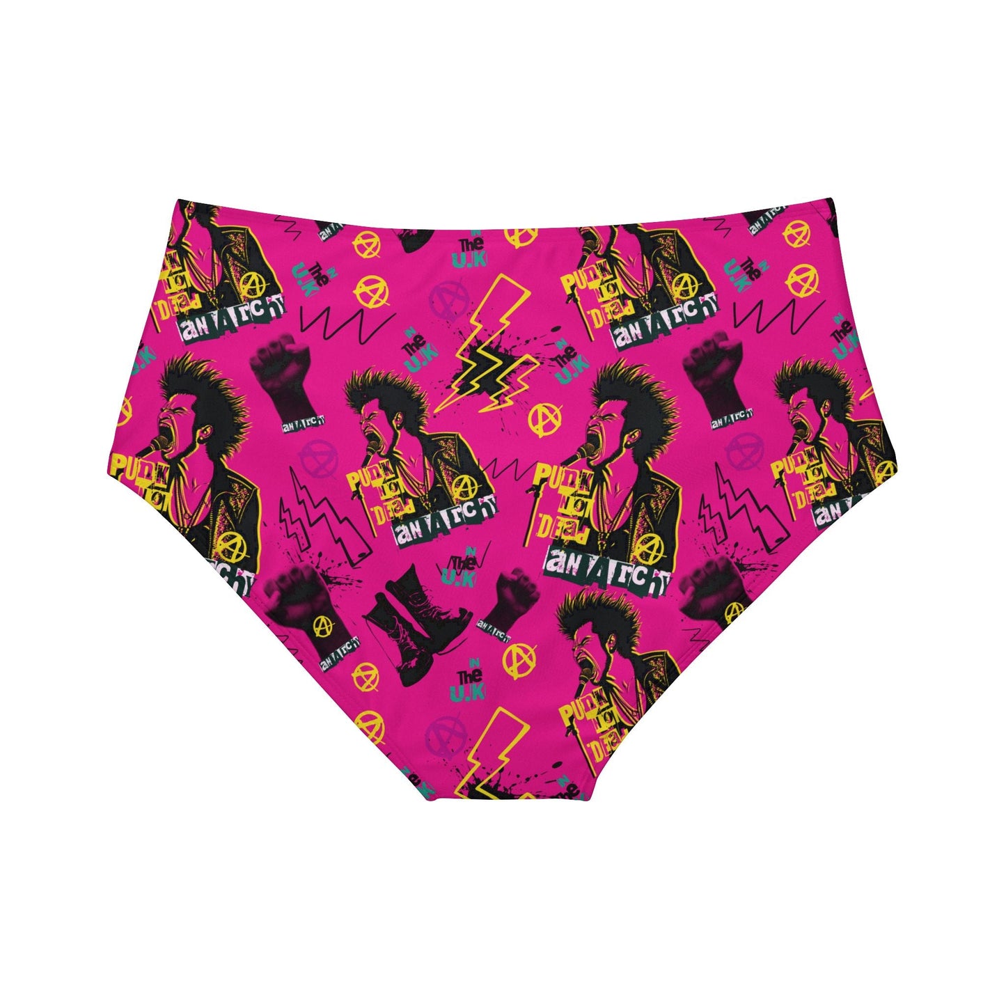 Rebel Punk High-Waist Hipster