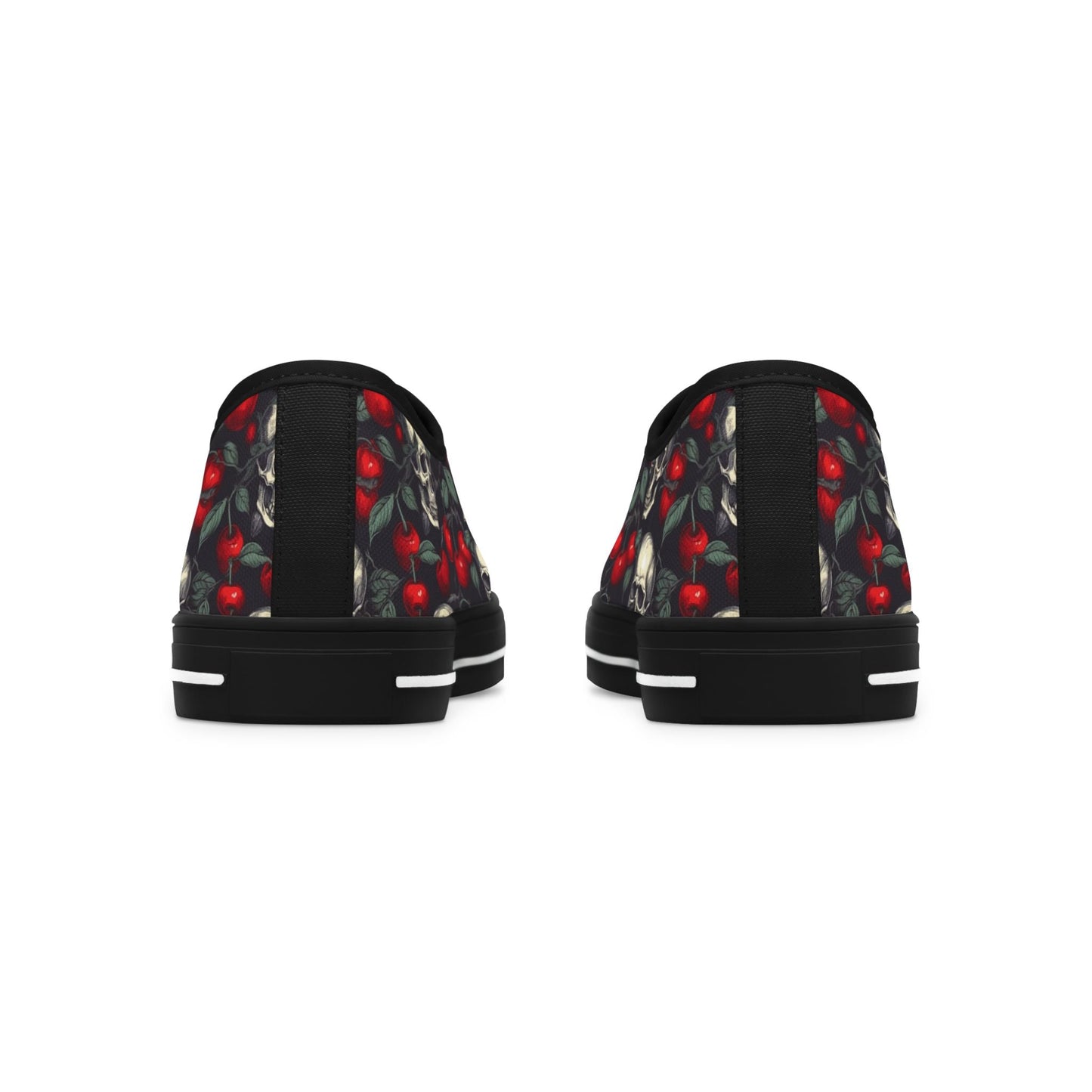 Cherries & Chains Women's Low Top Sneakers