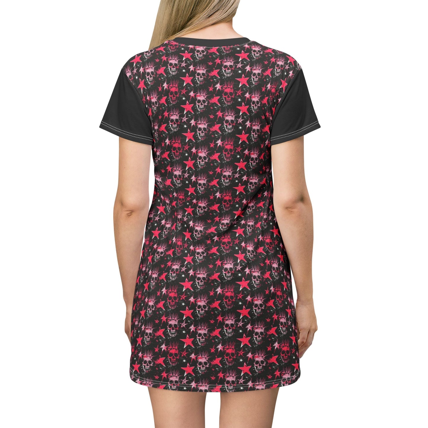 Pink Skulls & Stars Sleep Shirt