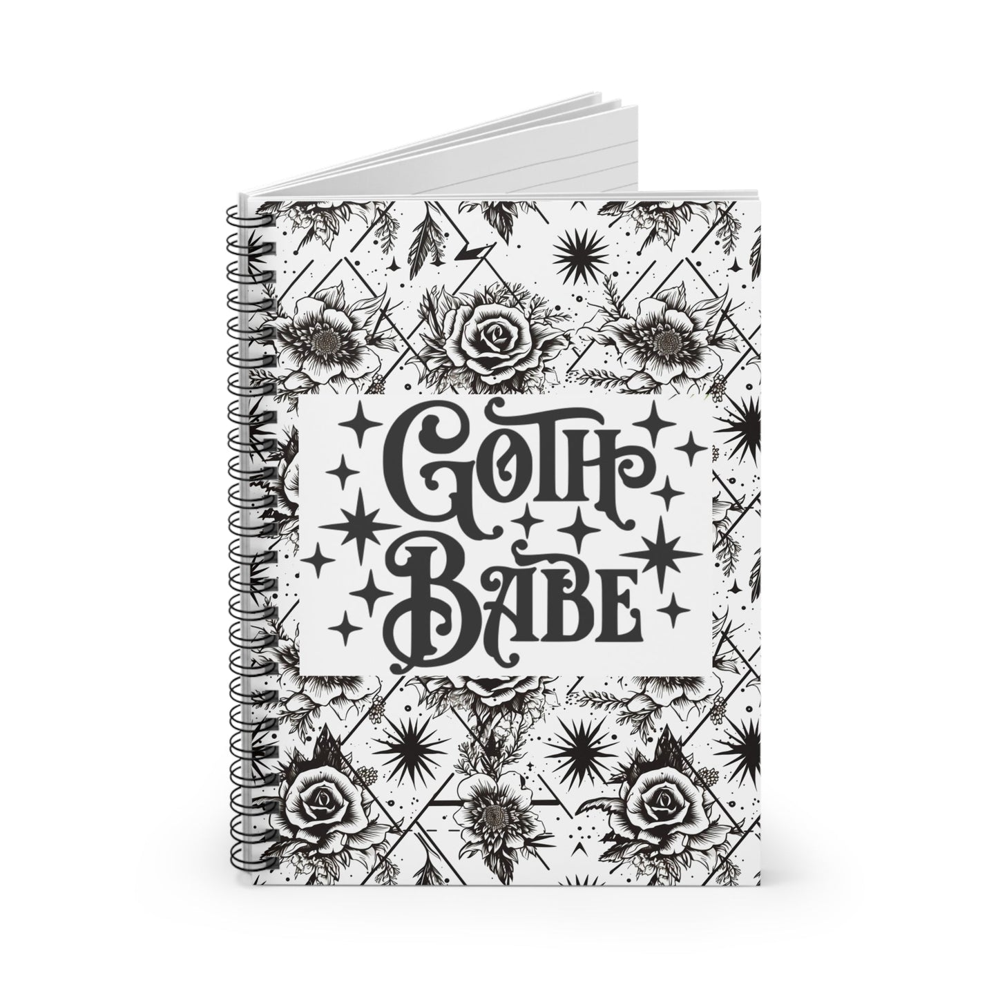 Goth Babe Spiral Journal Notebook