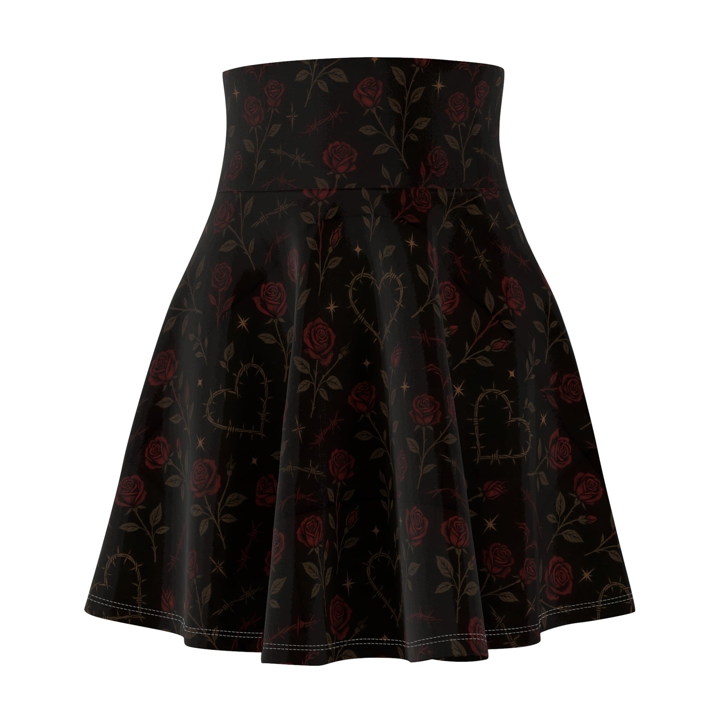 Punk Riot Rose Skater Skirt