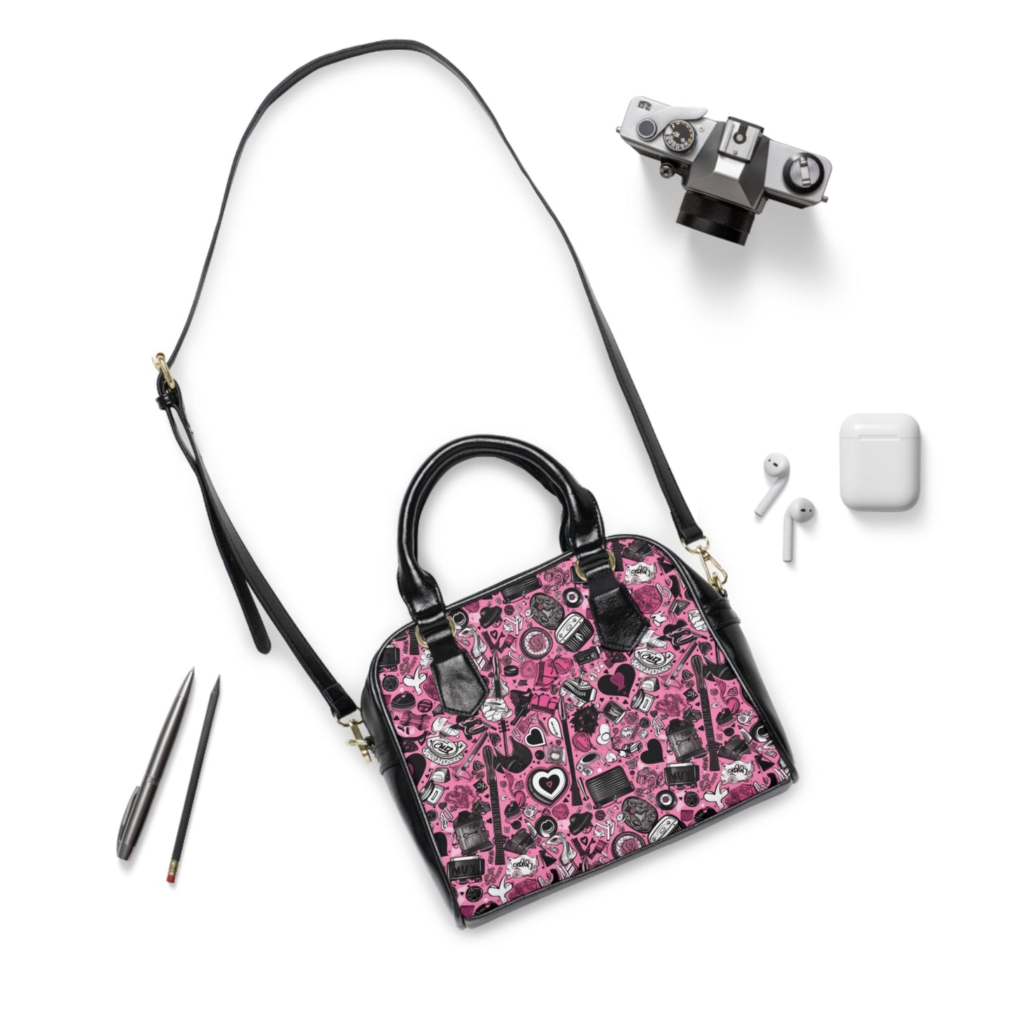Hearts In Pink Handbag
