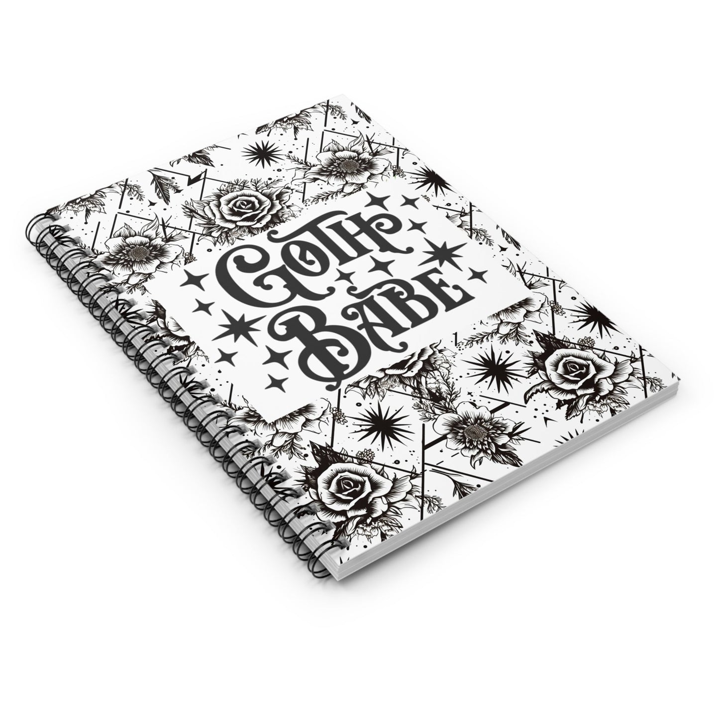 Goth Babe Spiral Journal Notebook