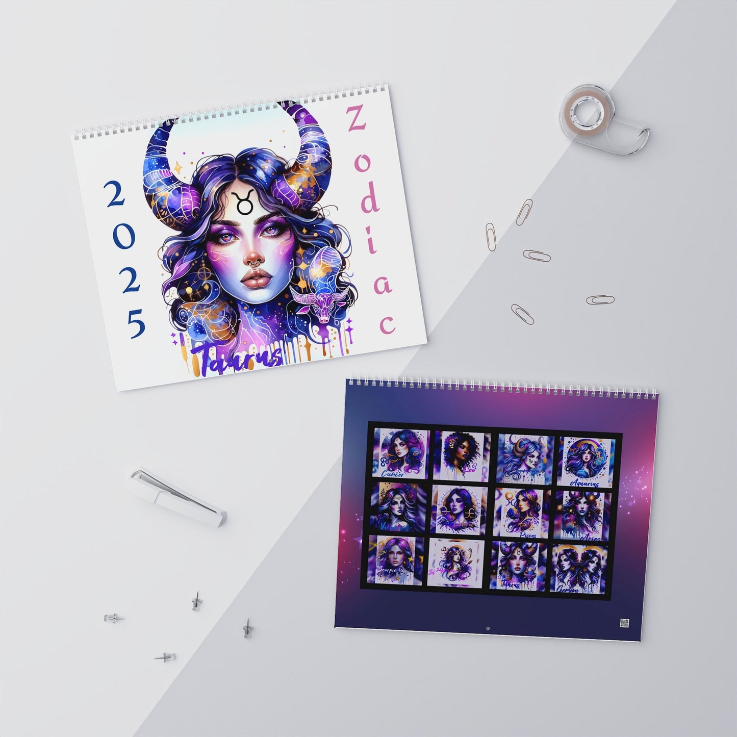 Beautiful Birth Sign Wall Calendars (2025)