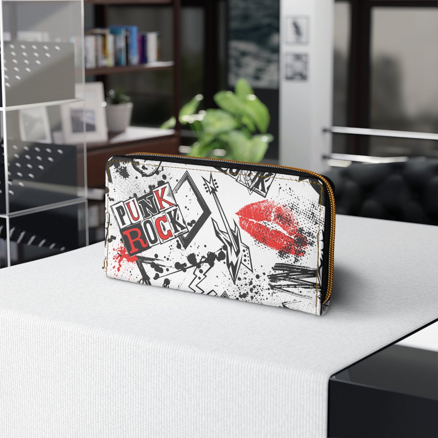 Riot Rock Zippered Wallet