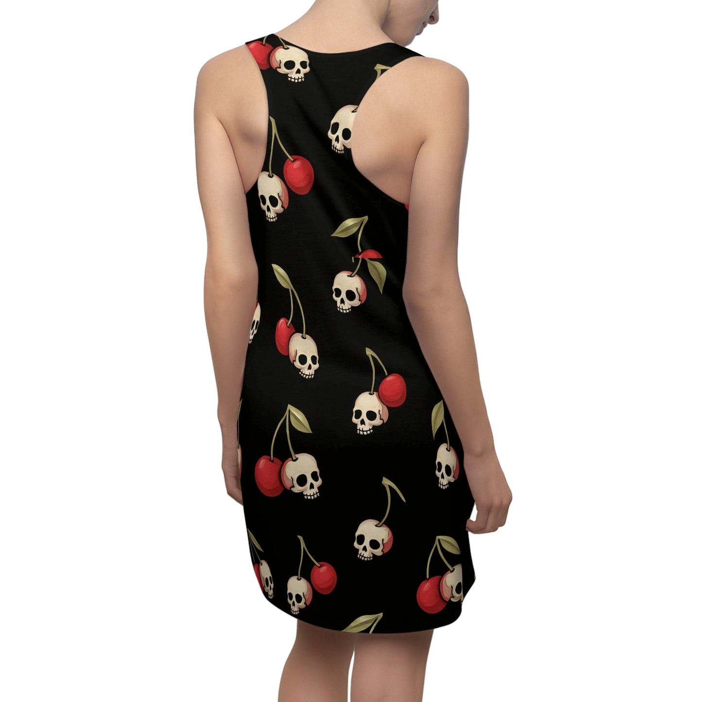 Cherry Skulls Print | Racerback Dress