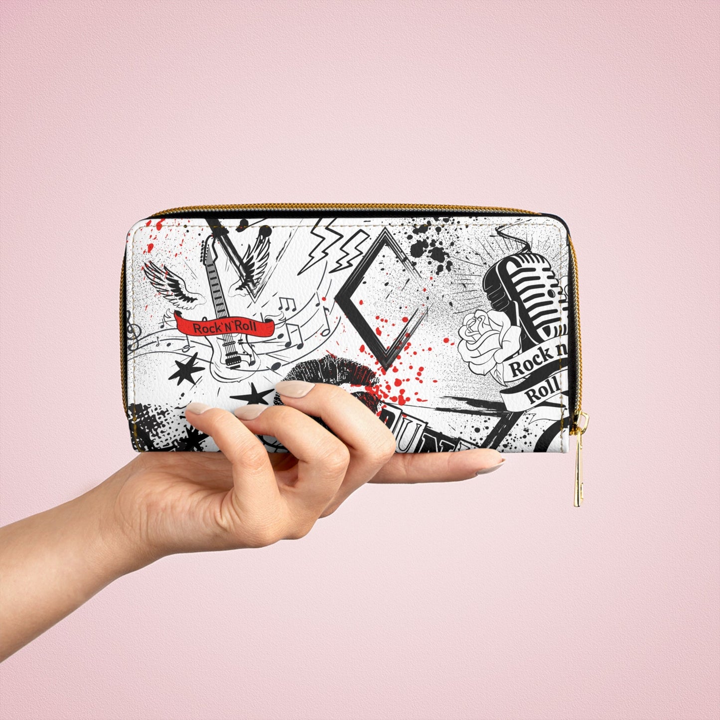 Riot Rock Zippered Wallet