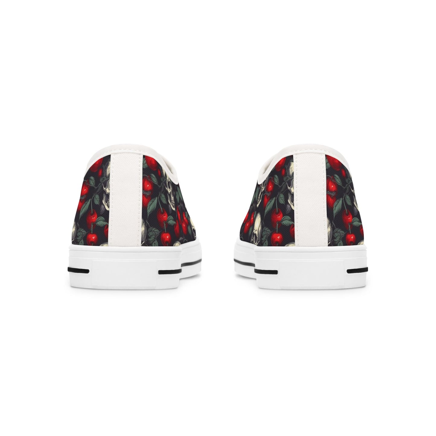 Cherries & Chains Women's Low Top Sneakers