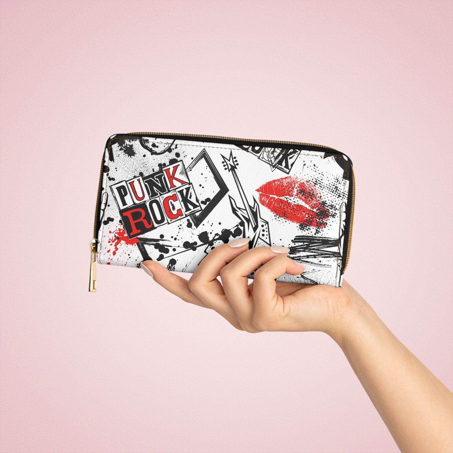 Riot Rock Zippered Wallet