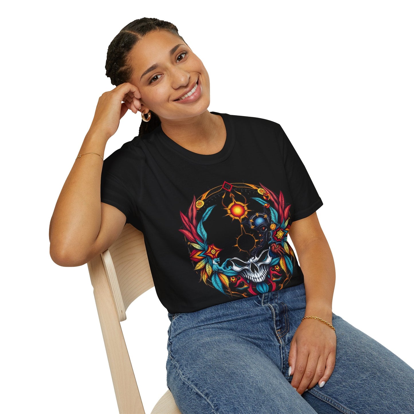 Skull Dare To Look Graphic T-Shirt