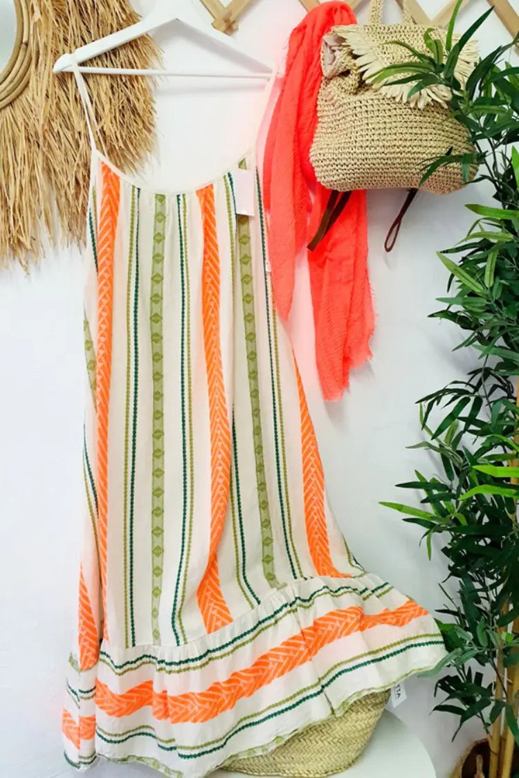 Bohemian Print Loose Summer Dress for Women
