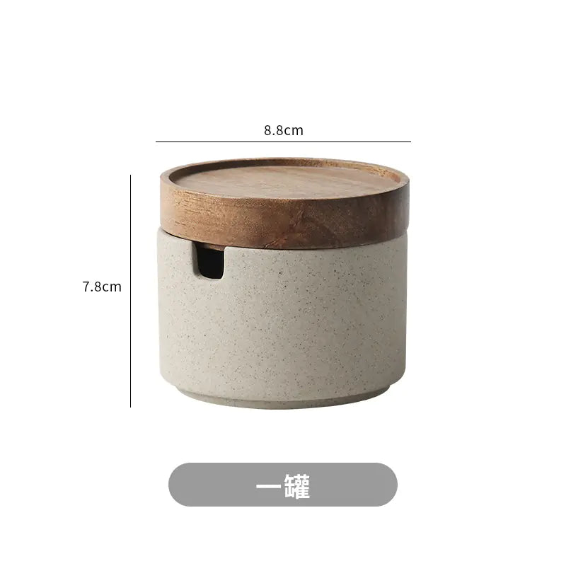 Japanese Ceramic Spice Jar Set for Home and Commercial Use