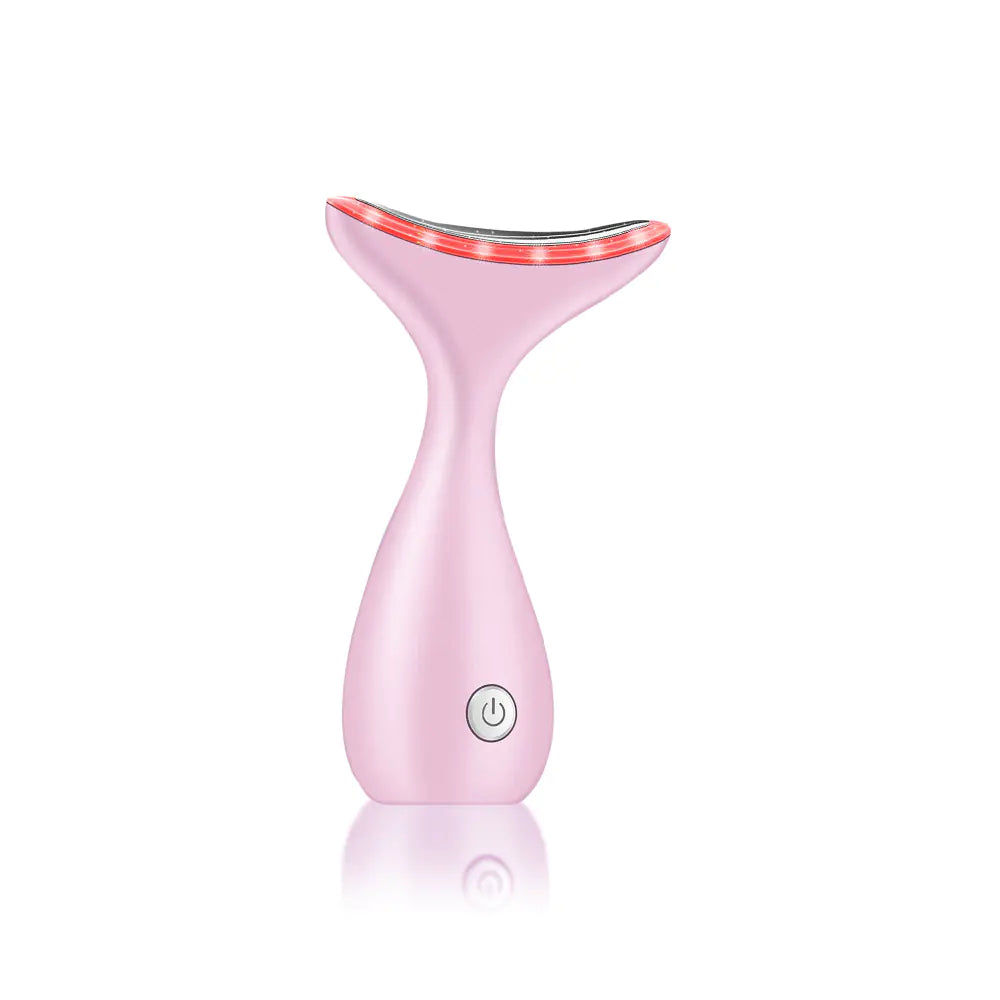 Beauty Neck Device with Sonic Vibration and Light Therapy