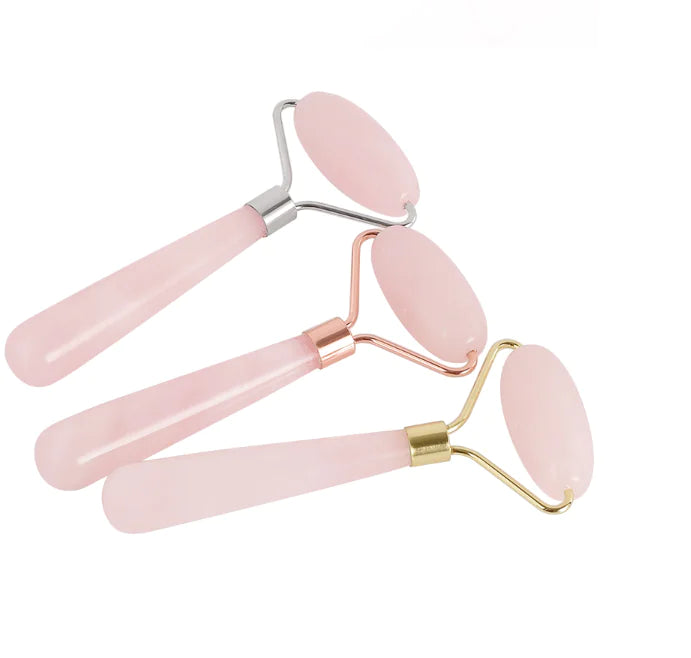 Natural Rose Quartz Glow Roller - Natural Radiance for Every Season