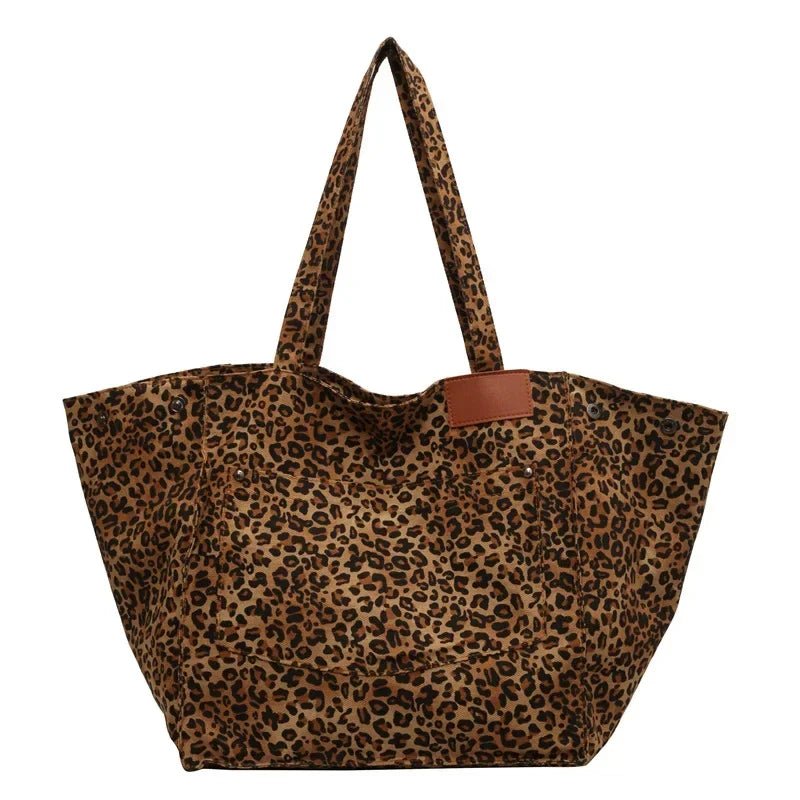 Leopard Design Large Capacity Women's Shoulder Bag - Ageless Woman Wellness