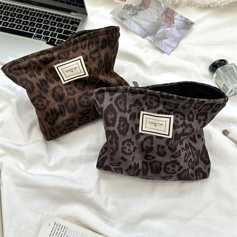 New Leopard Print Travel Cosmetic Lipstick Portable Storage Bag Women Makeup Handbags Cosmetic Organizer Pouch Clutch Hand Bags - Ageless Woman Wellness