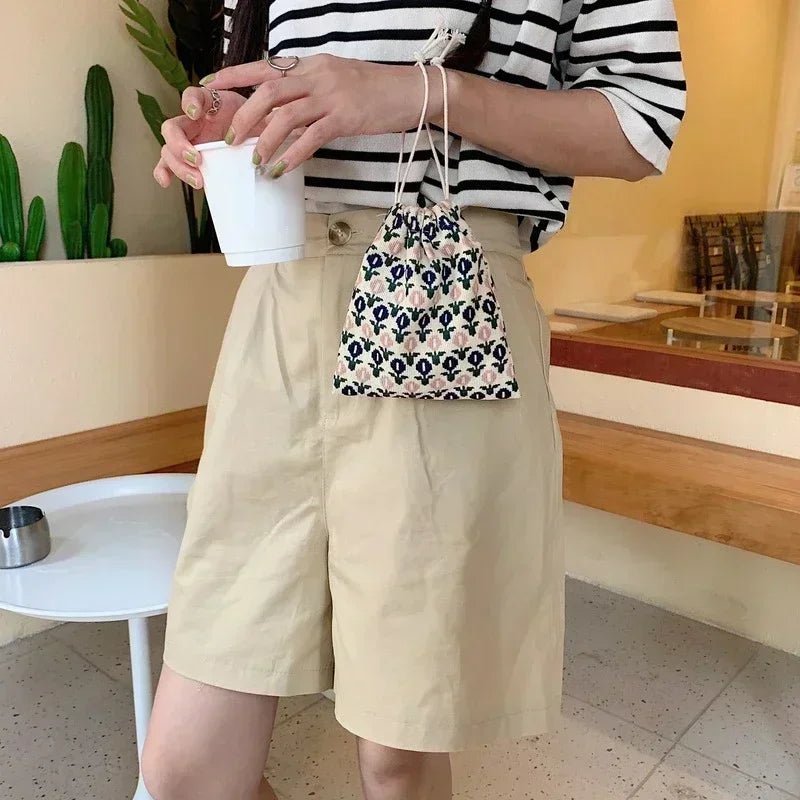 Leopard Print Drawstring Cosmetic Bags Fashion Girl Coin Bags Purse Keys Earphone Lipstick Toiletry Makeup Organizer Pocket Bags - Ageless Woman Wellness