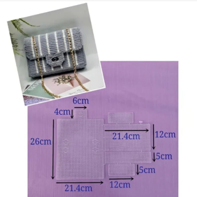 Horseshoe Bag Mesh Knitting Lining Weaving Plastic Mesh Sheet Accessories Velvet DIY Hok Trim Tools Easy Knit Helper Accesorios - Ageless Woman Wellness
