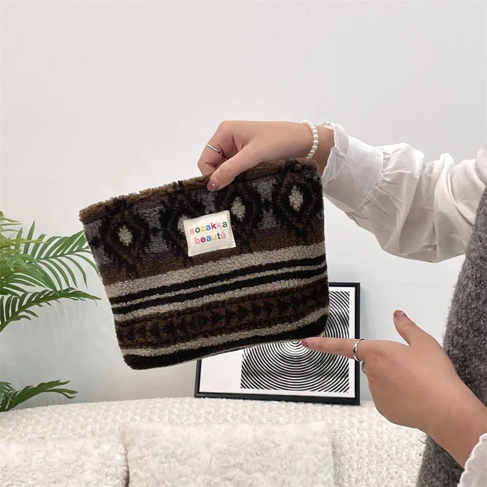 Leopard Print Large Makeup Bag Fashion Cute Toiletry Organizer Handbag for Women Girls Travel Cosmetic Organizer Beauty Case - Ageless Woman Wellness