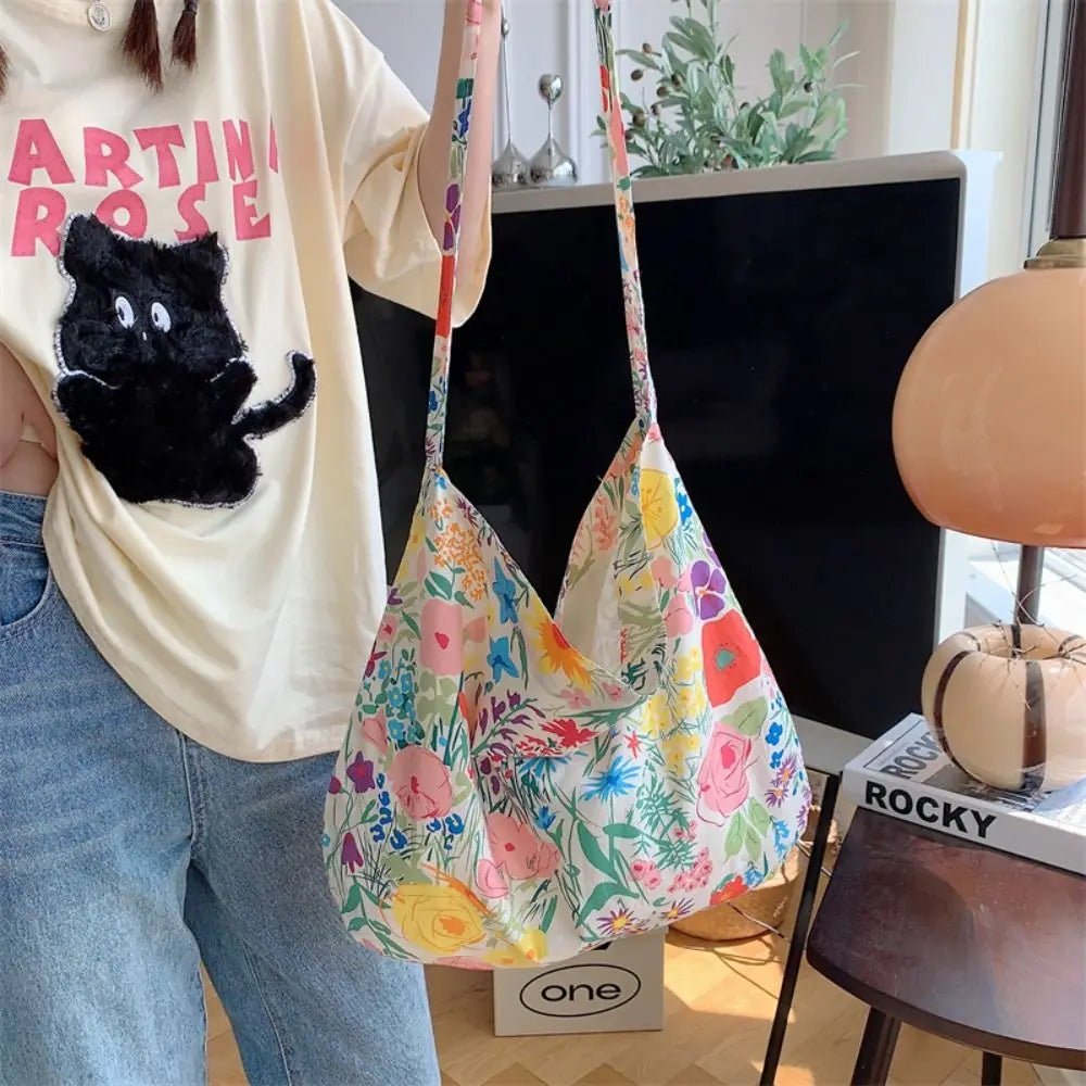Floral Leopard Print Crossbody Bag - Large Capacity Shoulder Bag for Women - Ageless Woman Wellness