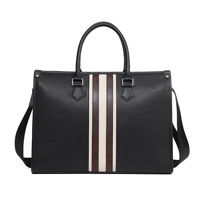 Men's PU Leather Crossbody Shoulder Bag Briefcase - Ageless Woman Wellness