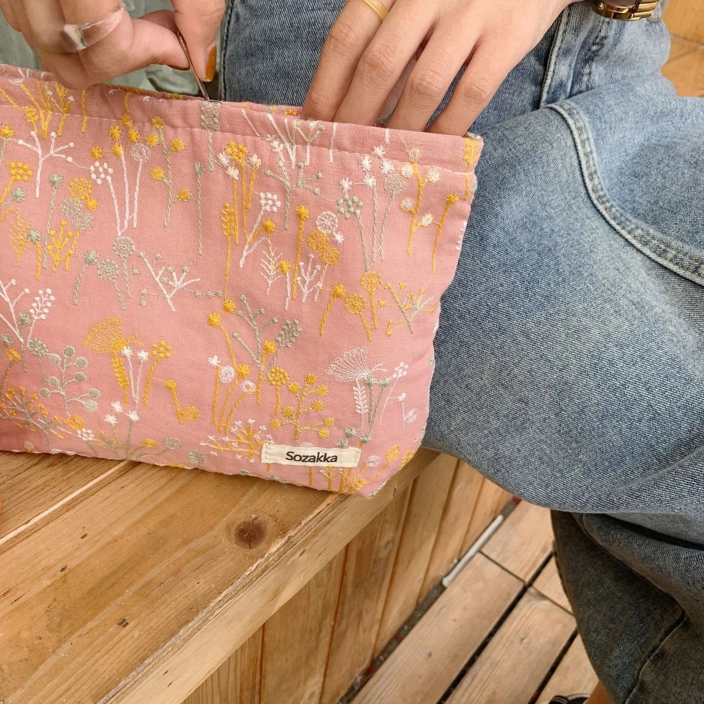 Large Women Leopard Cosmetic Bag Canvas Embroidery Zipper Make Up Bag Travel Washing Makeup Organizer Beauty Case - Ageless Woman Wellness