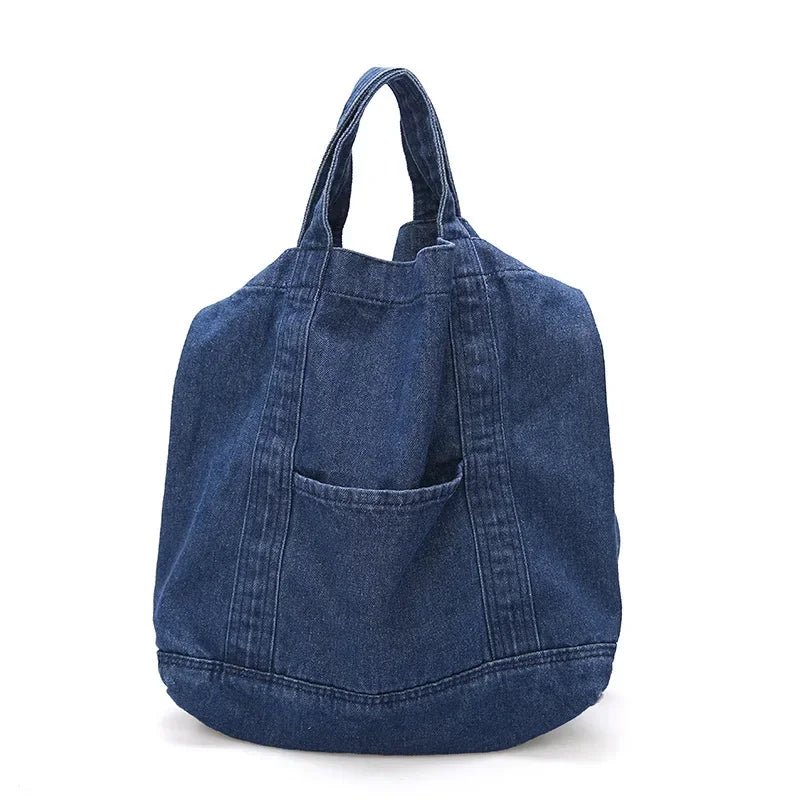 Denim Crossbody Shoulder Bag for Women - Casual Jeans Handbag - Ageless Woman Wellness