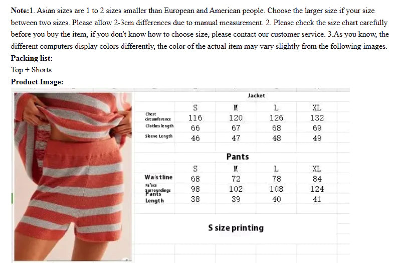 Women's Striped 2-Piece Casual Set