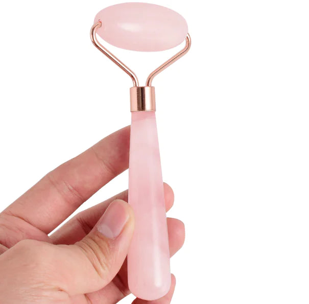 Natural Rose Quartz Glow Roller - Natural Radiance for Every Season