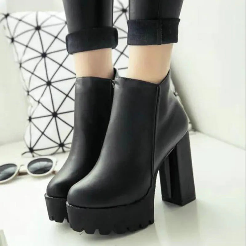 Women's Fashion Martin Boots with Fur