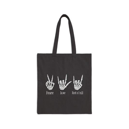 Rock & Roll Canvas Tote