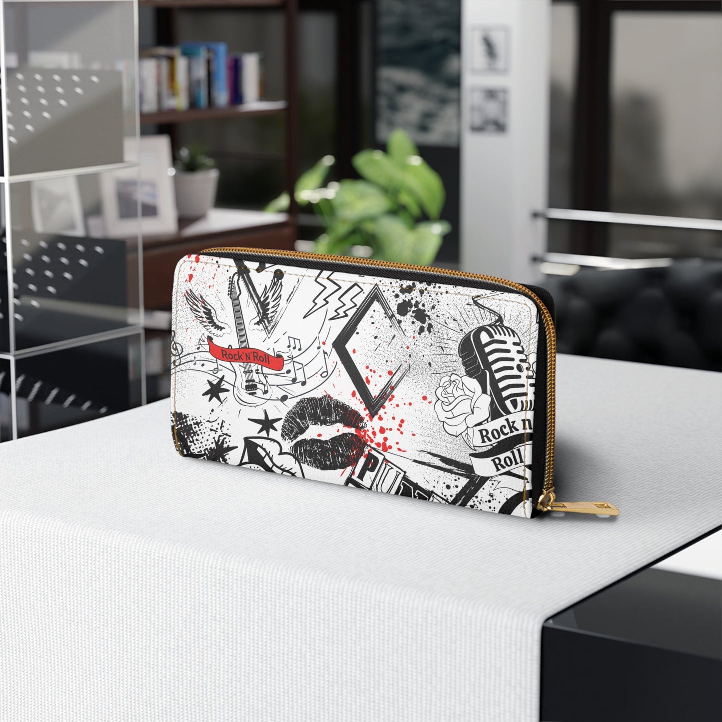 Riot Rock Zippered Wallet