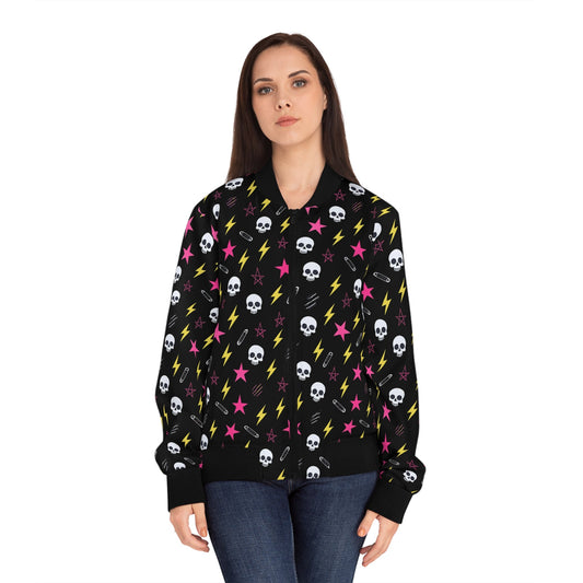 Graveveil Skull Bomber Jacket