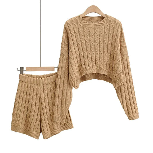 Cozy Knit Two-Piece Sweater Set