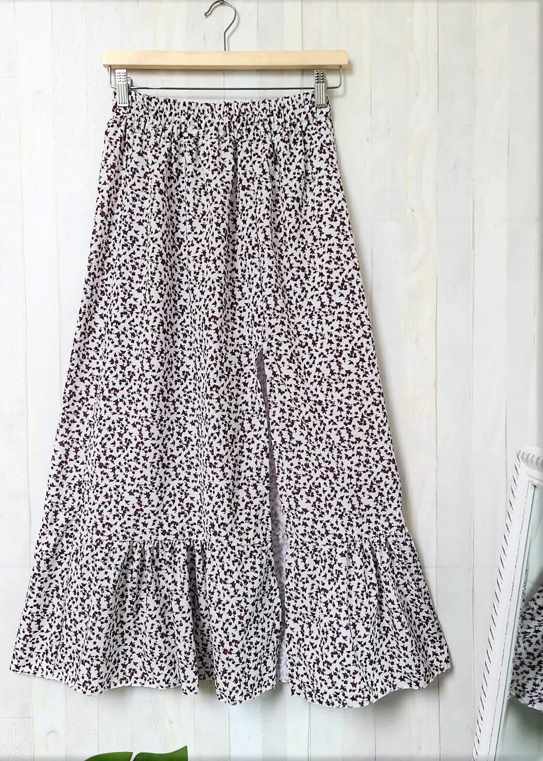 Floral Maxi Dress with Ruffled Elastic Waist Design