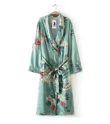 Floral Print Robe and Kimono Cardigan Jacket