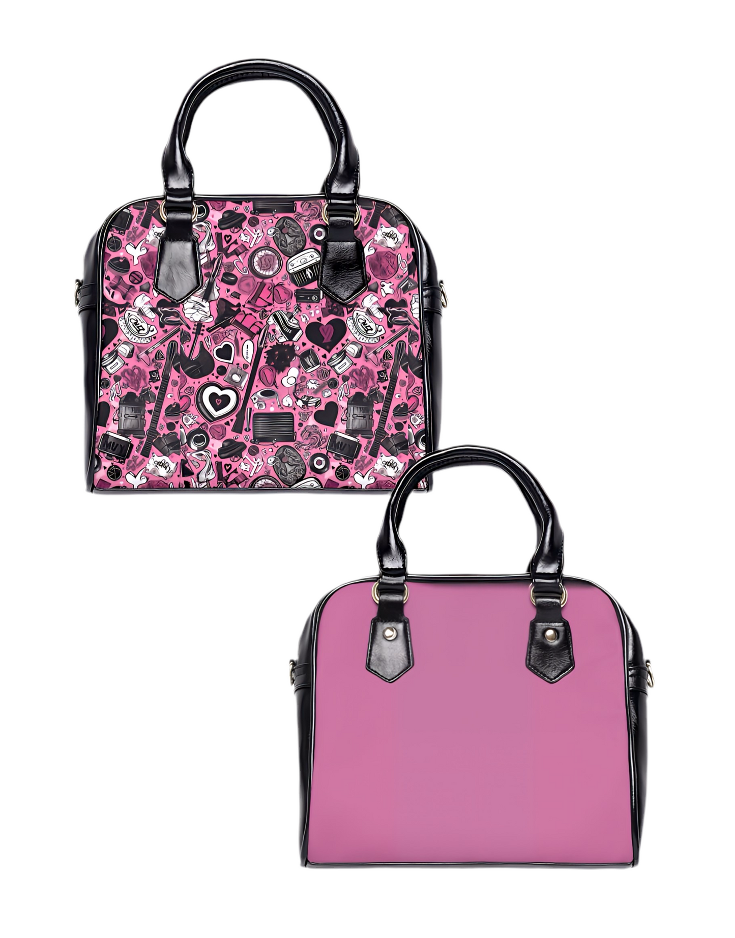 Hearts In Pink Handbag