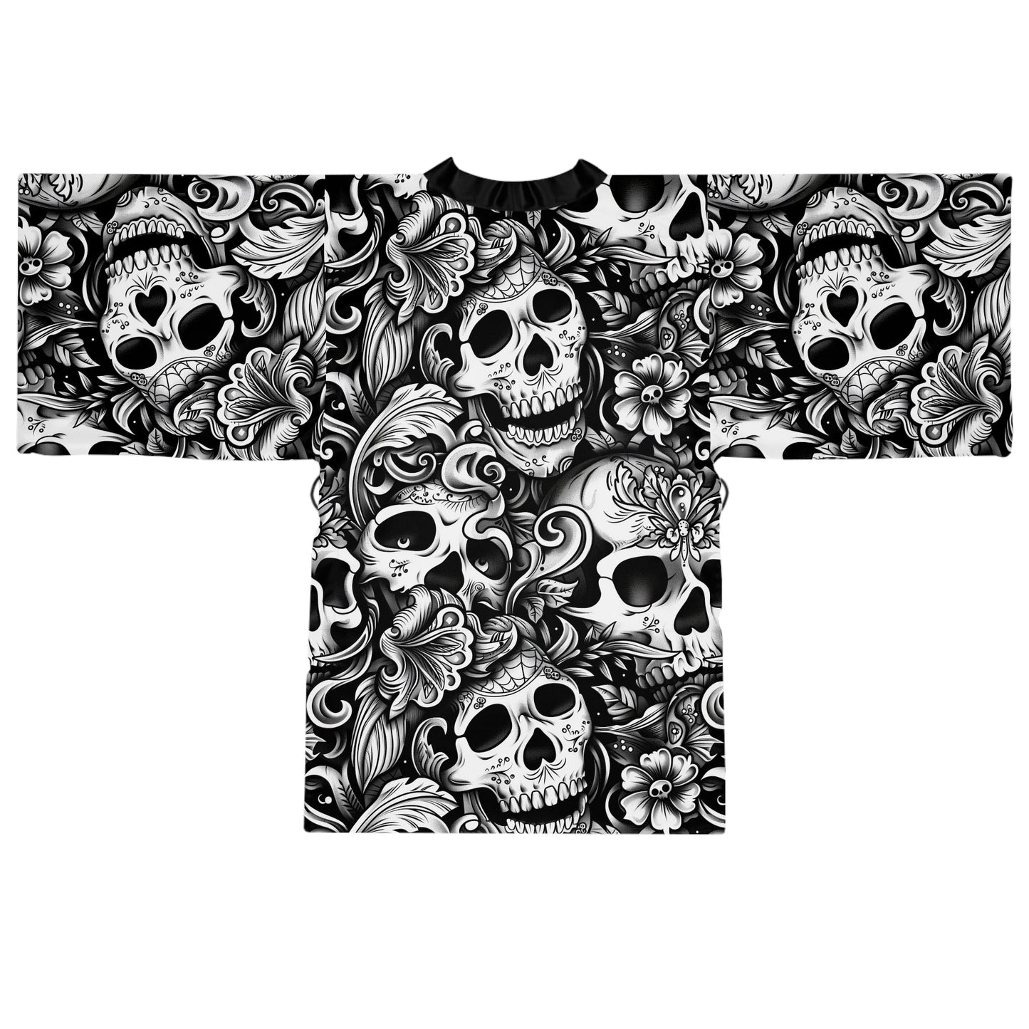 The Rebel Queens Skull Kimono Robe