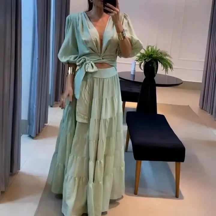 2023 Summer Lace Sheer French Style Dress