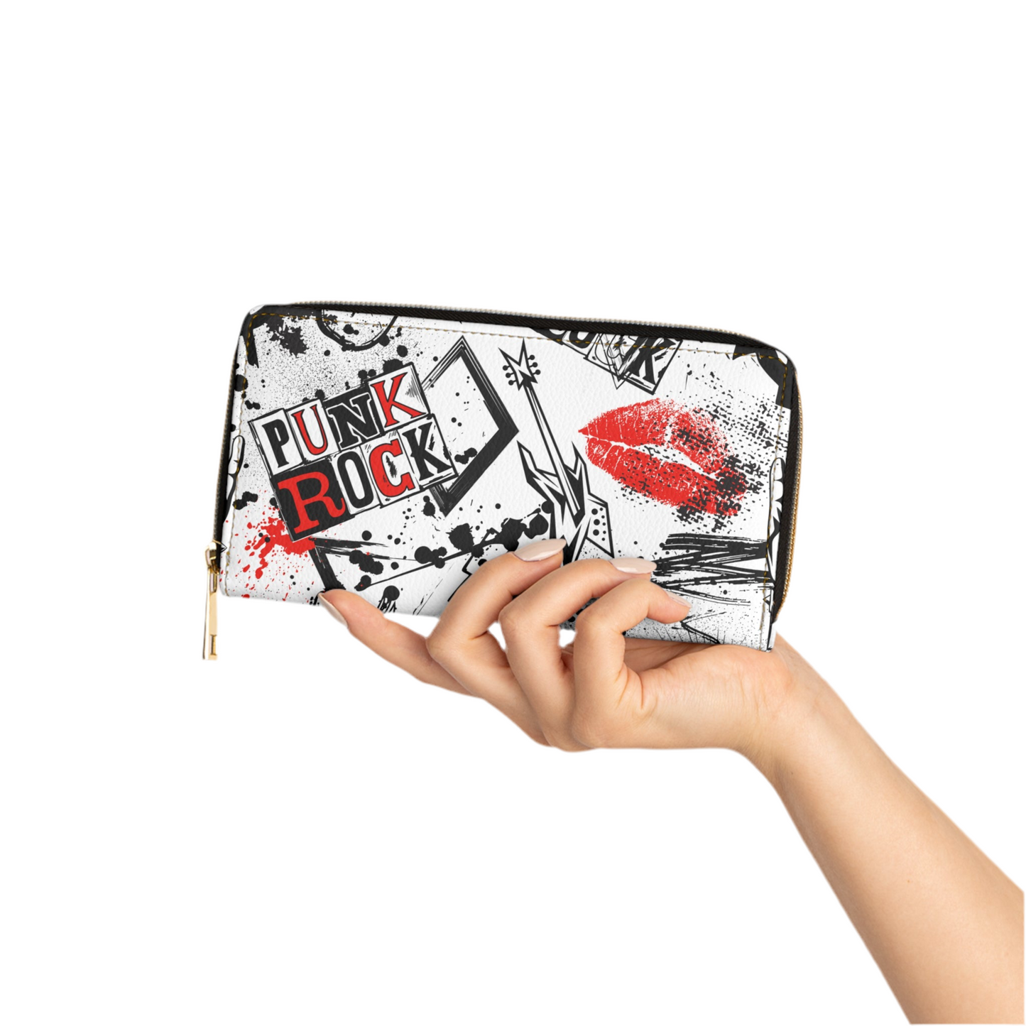 Riot Rock Zippered Wallet