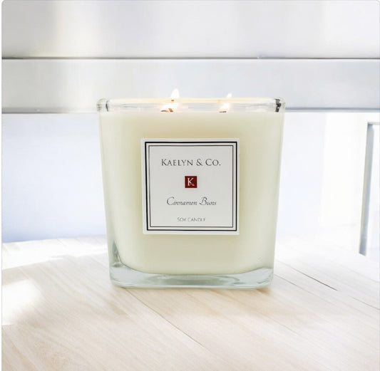 Cinnamon Buns Large Cube Candle