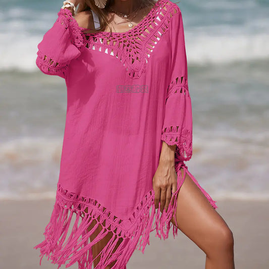 Color Block Sheer Long Sleeve Sun Protection Cover-Up