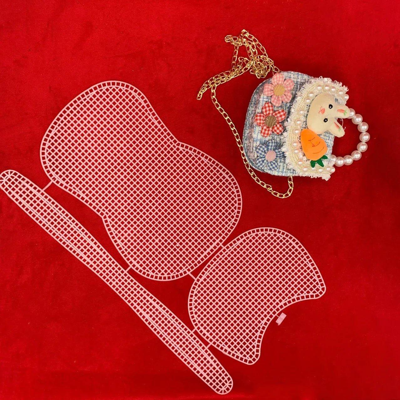 Horseshoe Bag Mesh Knitting Lining Weaving Plastic Mesh Sheet Accessories Velvet DIY Hok Trim Tools Easy Knit Helper Accesorios - Ageless Woman Wellness
