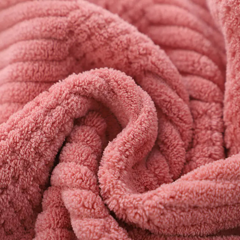Coral Fleece Absorbent Towel Set
