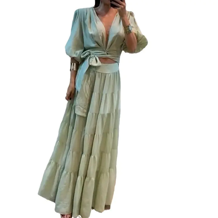 2023 Summer Lace Sheer French Style Dress