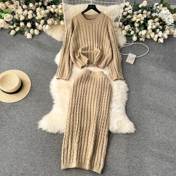 Cozy Knit Two-Piece Sweater Set