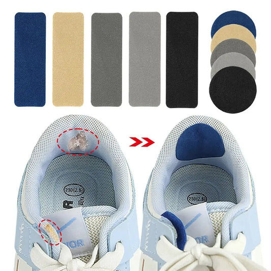 6pcs Accessories Self - Adhesive Shoe Repair Patch Microfiber Leather Durable Heel Hole Pads Universal Sneaker Repair Pads - Ageless Woman Wellness