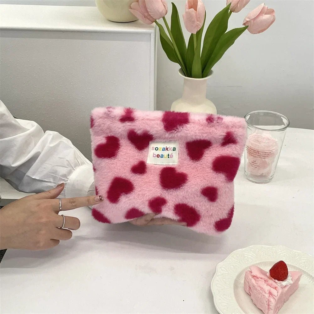 Leopard Print Large Makeup Bag Fashion Cute Toiletry Organizer Handbag for Women Girls Travel Cosmetic Organizer Beauty Case - Ageless Woman Wellness