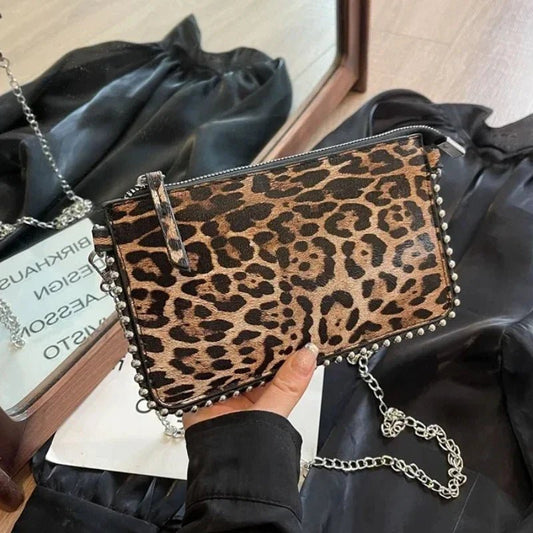 New Leopard Crossbody Bags For Women Fashion Chain Mobile Phone Purse Travel Vacation Shoulder Messenger Bag Sac A Main Female - Ageless Woman Wellness